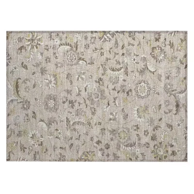 Chantille Lavable a Máquina Interior/Exterior Abstracto ACN1006 Beige 1 Pie 8 Pulg. X 2 Foto 1 de 4