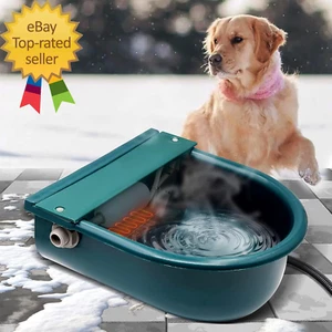 Automatic Heated Dog Water Bowl Large Capacity Livestock Waterer Outdoor Pet The - Picture 1 of 9