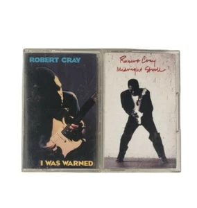 Robert Cray "I Was Warned" & "Midnight Stroll" Cassette Blues Jazz Soul - Picture 1 of 2