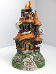 Blue Sky Clayworks Howling Hills Hotel Candle House Tealight Holder Halloween - Picture 1 of 15