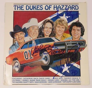 LP de vinilo álbum firmado por THE DUKES OF HAZZARD "The Dukes Of Hazzard S/T" por 3 JSA - Imagen 1 de 5