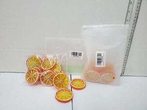 Hagao Künstliche Frucht Orange Keil Scheibe Simulation Fake Deko 10er Pack - Bild 1 von 6