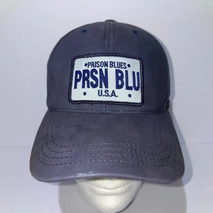 PRSN BLU Baseball Cap Navy Blue 100% Cotton USA Strapback - Picture 1 of 6