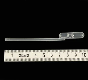 250ul Dual Bulb pipette plastic pack of 50 LDPE pastette - Picture 1 of 1