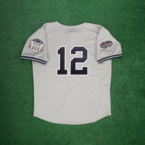Ivan Rodriguez 2008 New York Yankees Men's Grey Road Jersey w/ All Star Patch Cover