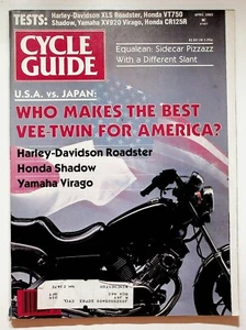 1981 April Cycle Guide Motorcycle Magazine Harley-Davidson Roadster V-Twin Honda - Picture 1 of 7
