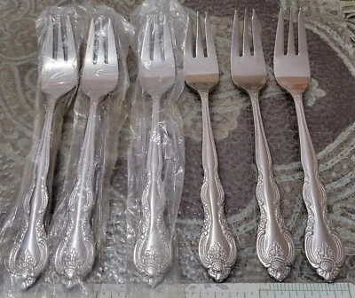 VERONA WM Rogers & Son 6 英寸鸡尾酒叉 6 件套国际银 Pa — 第 1/3 张图片