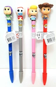 Funko Pop Pen Topper Toy Story Lots of 4 Woody Bo Peep Buzz Lightyear Forky - Picture 1 of 3