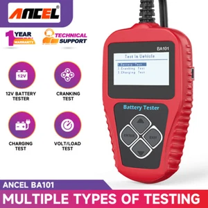 ANCEL BA101 12V 100-2000 CCA Digital Auto Diagnostic Tool For Truck Boat Vehicle - Picture 1 of 24