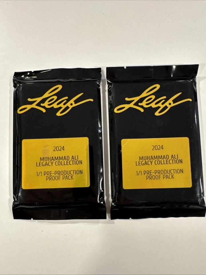 (2) Muhammad Ali 2024 Leaf Legacy Collection 1/1 Pre-Production Proof Pack - Image 1 of 2