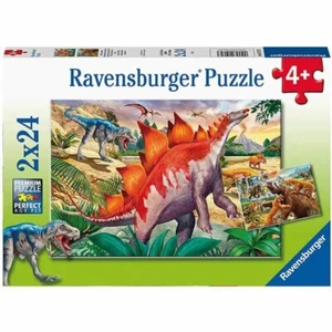 Rompecabezas de vida silvestre jurassic 2x24 piezas 4+ Ravensburger - Imagen 1 de 3
