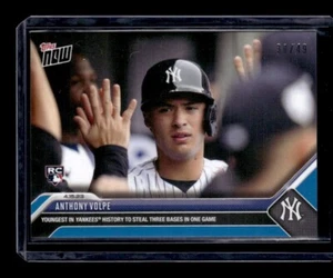 Anthony Volpe 2023 Topps Ahora #126 - El más joven en robar 3 bases en el juego azul/49 - Imagen 1 de 2