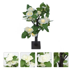 Led Rose Tree Lamp Rose Bonsai Tree Light Rose Flower Tree Light - Picture 1 of 12