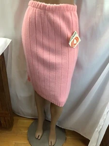 NOS Pandora Birthday Pink Elastic Waist Sweater Skirt Womens M MFC230630SSk4 - Picture 1 of 8