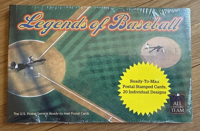 Legends of Baseball Set of 20 Postal Cards in original wrapping - Image 1 of 2