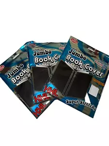 Lot Of 3 Premium Edition Jumbo Book Covers Black Standard & Oversized Textbook - Picture 1 of 1