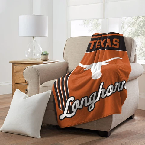 NCAA Officially Licensed Texas Longhorns 46" x 60" Microfiber Throw Blanket Cover