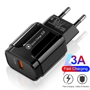 Quick Charge 3.0 USB Charger Universal QC 3.0 18W Fast Charging Adapter Wall EU - Bild 1 von 5