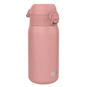 ION8 Leak Proof Kids Water Bottle, Stainless Steel, Ash Rose, 400ml (13oz) - Picture 1 of 7