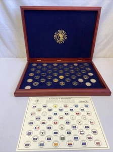 Statehood Quarter Dollars 24KT Gold Layered Edition 45 Total Coins 99-07 - Picture 1 of 8