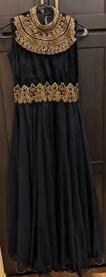 Girl's Little Neeru's Indian Anarkali Dress Black - 34 - Image 1 of 4