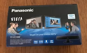 Cámara web de televisión Panasonic TY-CC10W Viera HDTV TV con certificación Skype HD 720P gran angular - Imagen 1 de 8