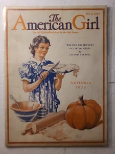 Rare Dark Demented Nov 1936 Issue of The American Girl Magazine Gertrude A. Kay - Imagen 1 de 10