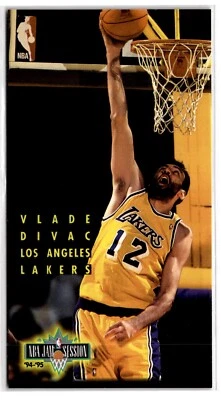 1994-95 Fleer NBA Jam Session - #92 Vlade Divac Los Angeles Lakers  - Image 1 of 2
