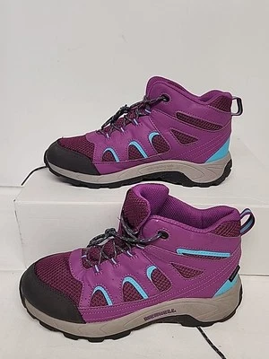 Merrell Oakcreek Waterproof Mid Girls Hiking Boots MK164769 Purple Youth  7M - Image 1 of 4
