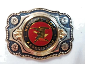 Hebilla de cinturón roja águila de colección de la Asociación Nacional de Rifles de América EE. UU. - Imagen 1 de 4
