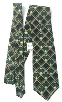 全新带标签 复古 Ralph Marlin 领带 1996 年葡萄酒架和瓶子 100% 真丝 带标签 — 第 1/4 张图片