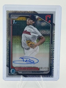 2024 Bowman Chrome HTA - Braylon Doughty - 1st Bowman Mojo Refractor Auto /150 - Picture 1 of 2