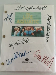 The Life Aquatic Complete Movie Script with Reproduction Signatures - Picture 1 of 1
