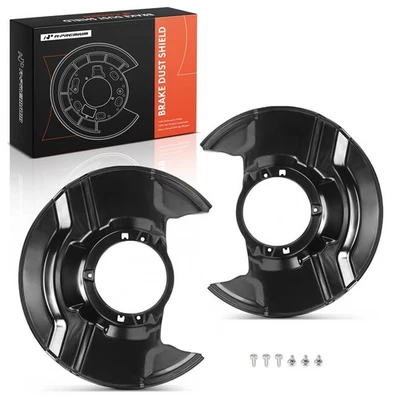 A-Premium 2x Protector antipolvo de freno negro delantero izquierdo y derecho para Honda CR-V 2017-2024 Foto 1 de 4