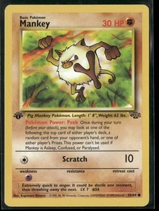 Jungle #55/64 Mankey 1st Edition - Picture 1 of 2