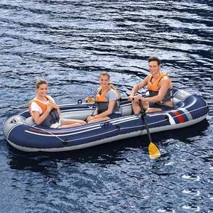 Bestway Hydro-Force Inflatable Boat Kayak Canoe Rowing Treck X3 vidaXL - Picture 1 of 8
