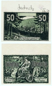 ⛧ST. BLASIEN 1920: "Die Gemeindeverwaltung", 50 Pfg. ANDRUCK - Bild 1 von 1