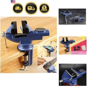 Abrazadera de tornillo para el hogar 2 5 pulgadas abrazadera de banco de hierro fundido ligero para tienda en casa - Imagen 1 de 11