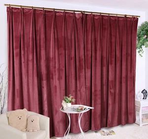 A Pair New Velvet Curtains 2x280x250cm Drop, Dusty Rose Colour - Picture 1 of 2