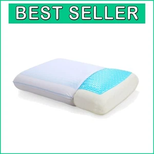 Cooling Memory Foam Pillow - Reversible Support for Hot Sleepers, Standard Size - Picture 1 of 11