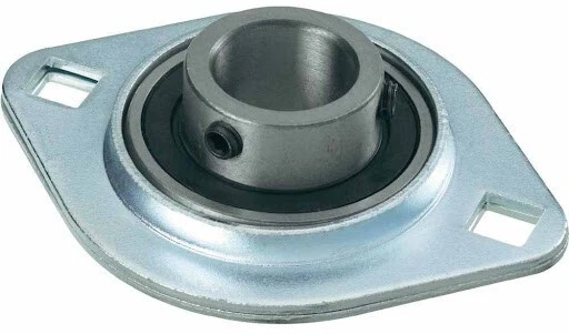 SUPPORTO A FLANGIA OVALE SBPFL  202 203 204 205 206 207 Ø20 Ø25 Ø30 cuscinetto - Immagine 1 di 1