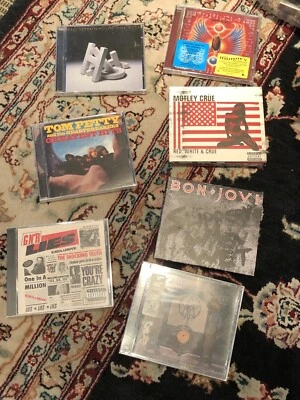 CDs Bulk Lot Music CDs COLLECTION Guns Roses Bon Jovi Tom Petty Rush Rock VG MIX - Image 1 of 4