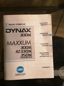 Manuel d'utilisation du Dynax 300 SI - Photo 1 sur 1