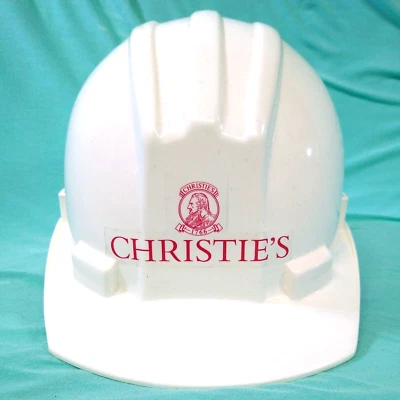 Sombrero duro de seguridad para sitio de construcción marcado Christie's Foto 1 de 4