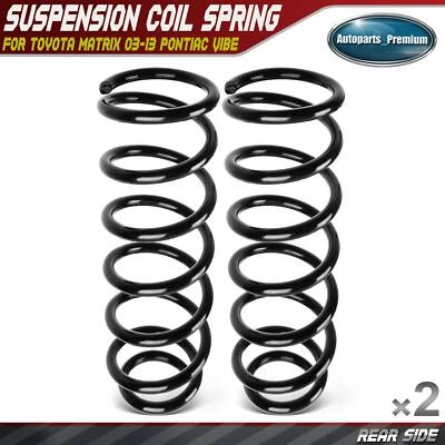 2x Rear LH & RH Coil Springs for Toyota Matrix 2003-2013 Pontiac Vibe 2003-2010  - Image 1 of 4