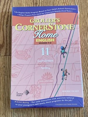 Grolier's CornerStone Home English Course 11 Grades 7-8 CD-ROM Windows/Mac New - Image 1 of 2