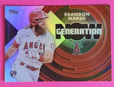 2022 Topps Series 2 GENERATION NOW Brandon Marsh Los Angeles Angels GN-31 - Image 1 of 2