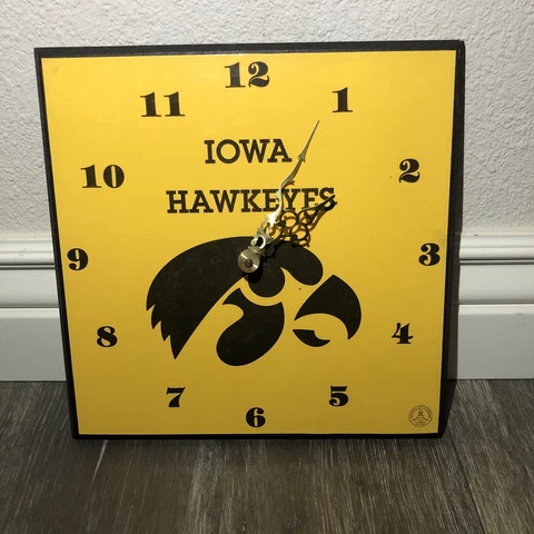 University of IOWA Hawkeyes Square Wall Clock Cover