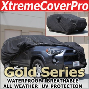 2013 2014 2015 MITSUBISHI OUTLANDER WATERPROOF CAR COVER W/MIRROR POCKET BLACK - Picture 1 of 12