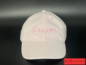 Atlanta Braves Womens Hat Vintage Nike Team Pink Adjustable Corduroy Cap - Picture 1 of 13